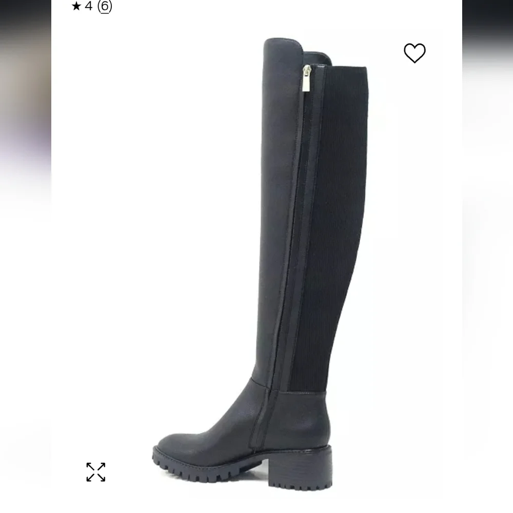Kenneth Cole New York Riva Over-The-Knee Stretch Calf Boots Sz 8.5 Retail $199